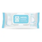 Khăn ướt Mool không hương, thùng 10 gói 100 tờ (gian Mool trên Shopee Mall)